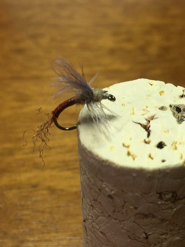 CDC emerger hooked into a cork