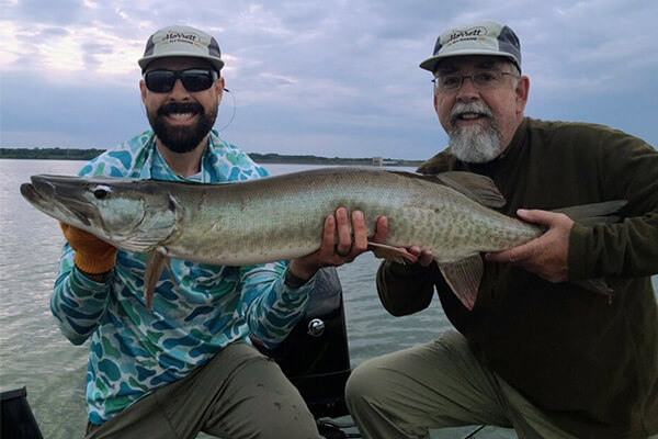 Me and Ben holding a Musky.